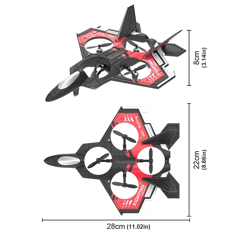 S98 RC Foam Stunt Aircraft Toy - Drone Led Light 评论和价格