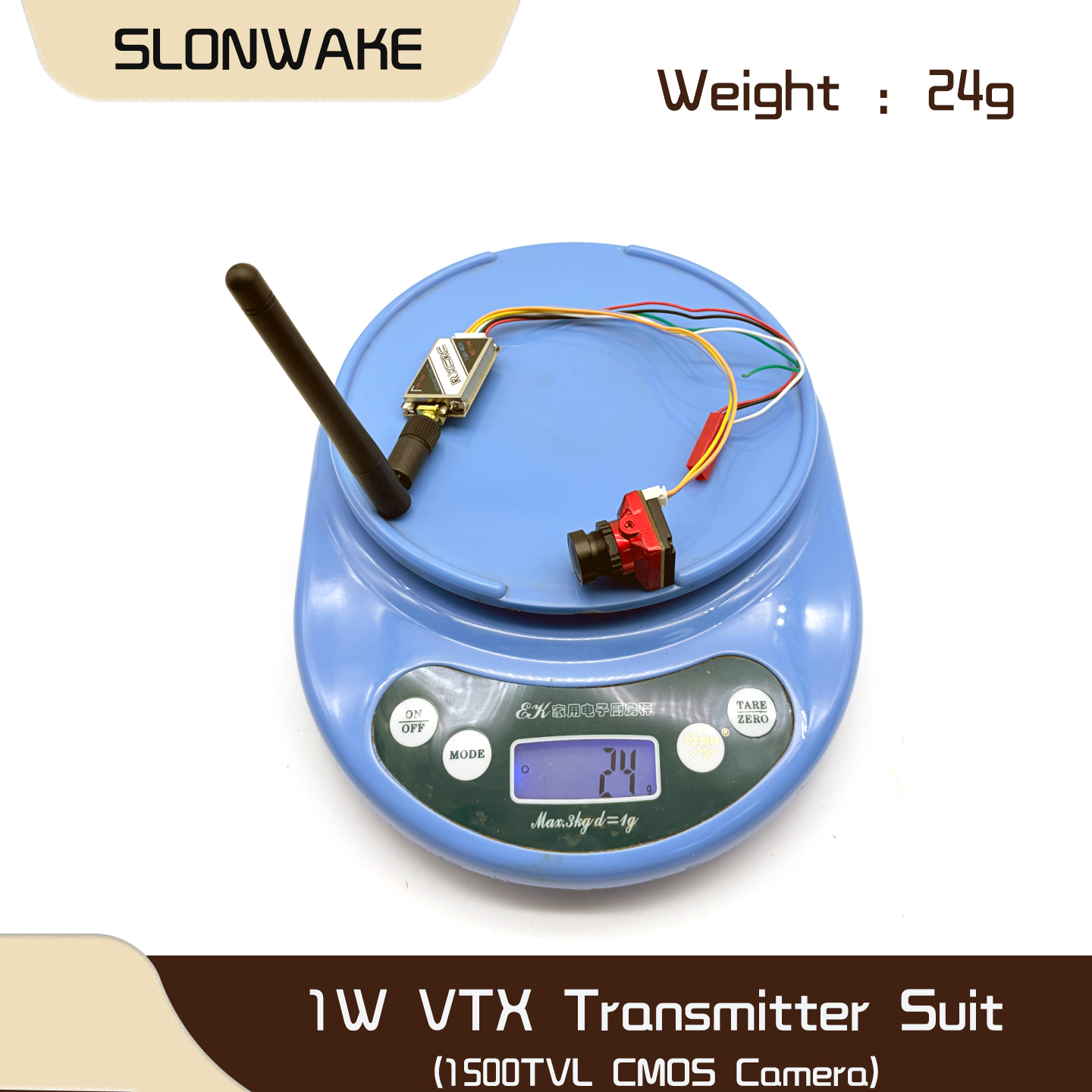 SLONWAKE  5.8G 48CH 1W VTX 100 - Drone Frame 评论和价格